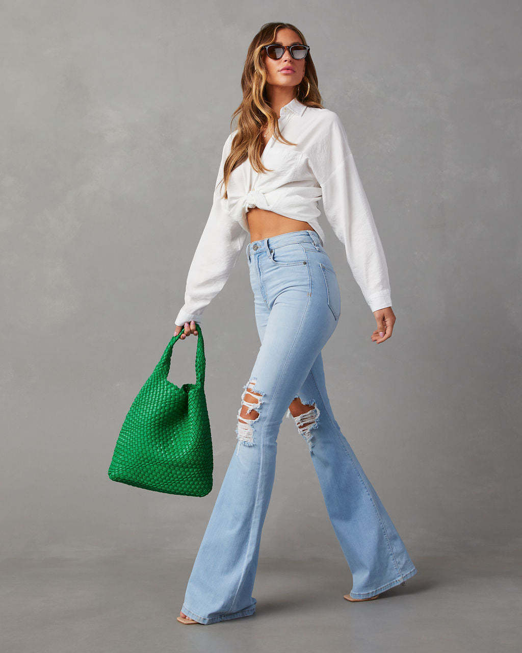 Fashion Temperament Wide-leg Jeans Women ARZ