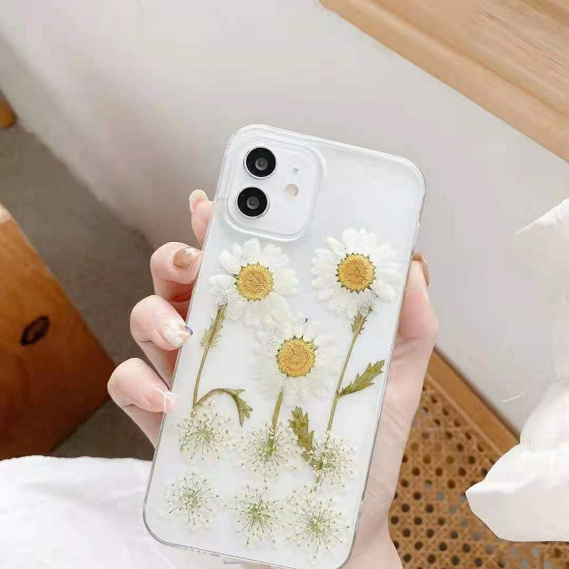 New Epoxy Daisy Phone Case Applicable Protective Cover ARZ