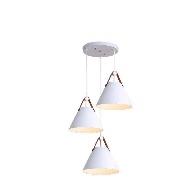 Nordic Dining Room Chandelier Creative Art Simple Personality Macaron Bedroom Bar Lamp ARZ