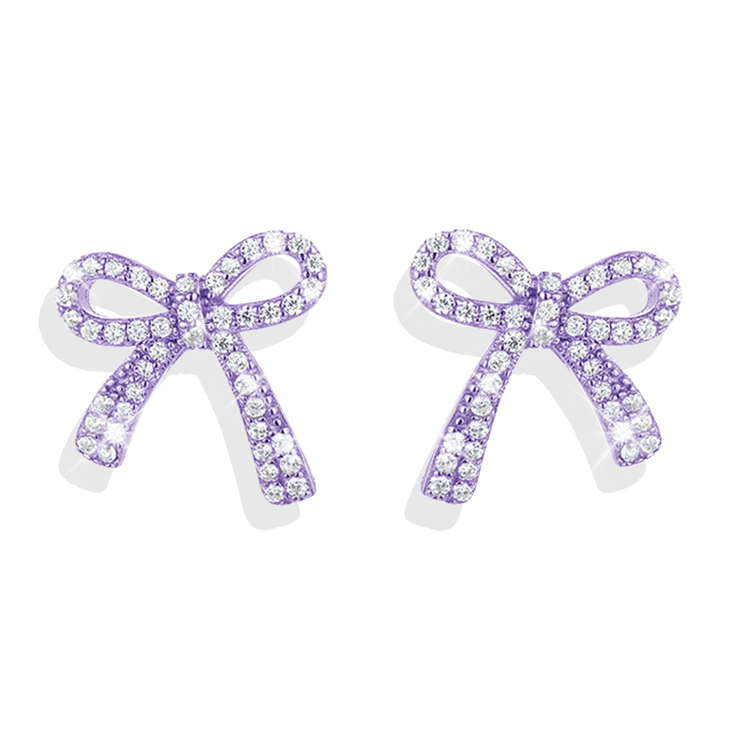 S925 Exquisite Women's Simple Full Diamond Cross Stud Earrings ARZ