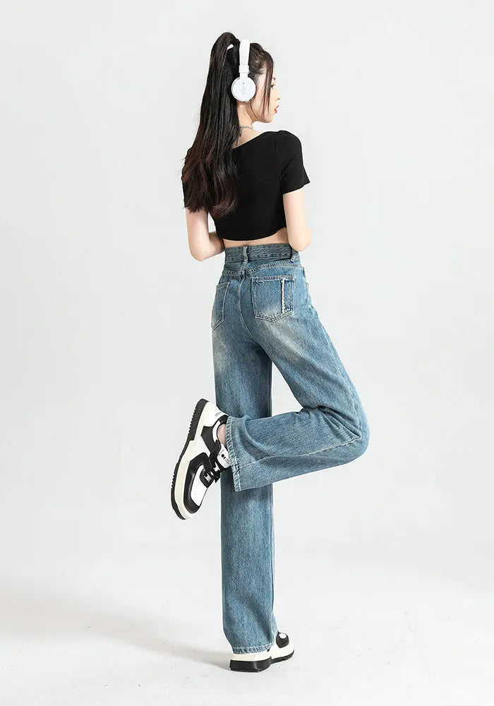 Fashion Women's Slim-fitting Small Straight Pants ARZ