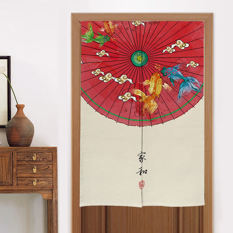 Home Kitchen Bedroom Partition Chinese Style Cloth Curtain ARZ