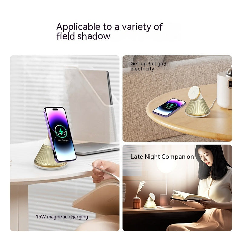 Night Table Lamp 15W Wireless Charger Magnetic Fast Wireless Seat ARZ