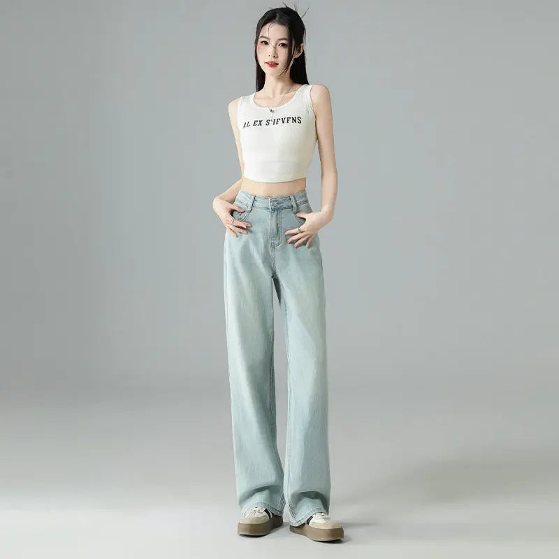 Mint Mambo Green Wide Leg Soft Jeans ARZ