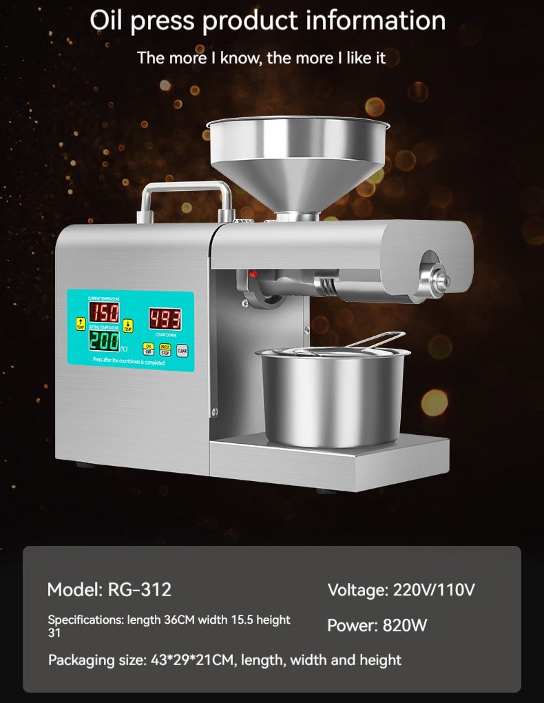 Xiangwei RG-311 & Rg-312 Household Oil Press ARZ