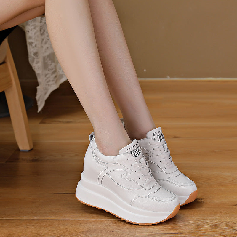 New 10cm High Casual Shoes For Women With Thick Soles And Plush To Keep Warm ARZ