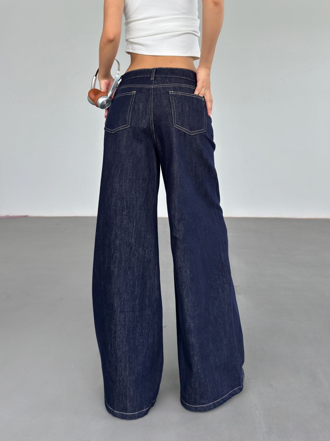 Fashion American Retro Wide Leg Jeans For Women ARZ