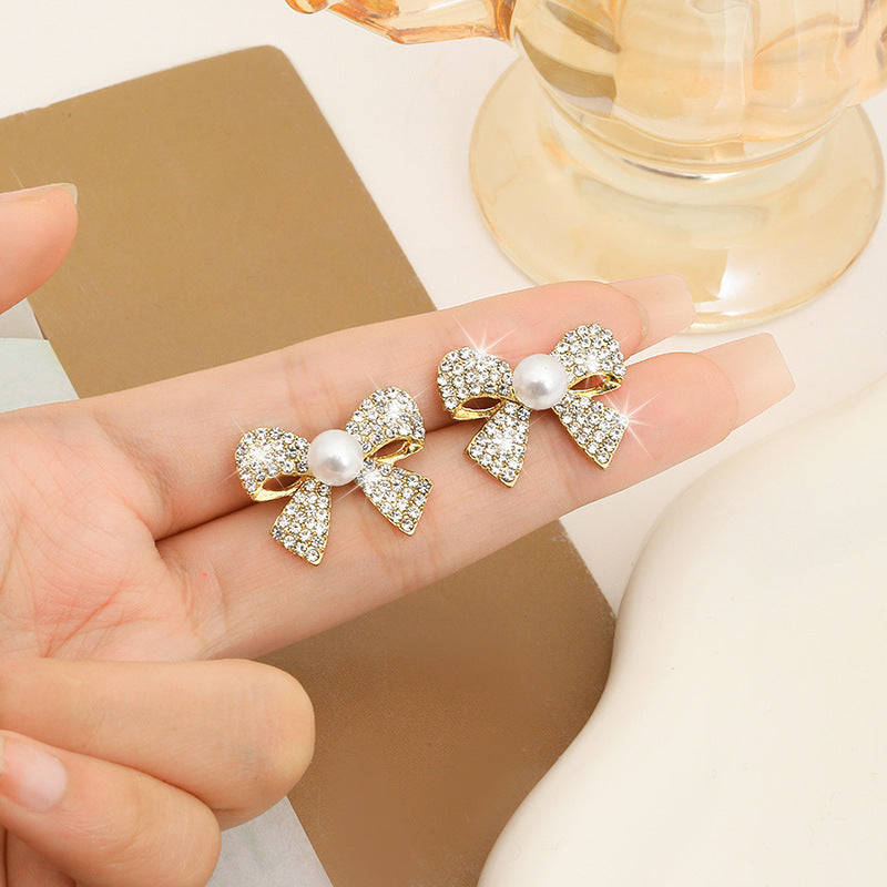 Butterfly Full Diamond Elegant Earrings Niche Design Advanced ARZ