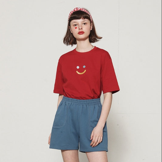 Short-sleeved T-shirt Female Loose Three-color T-shirt ARZ