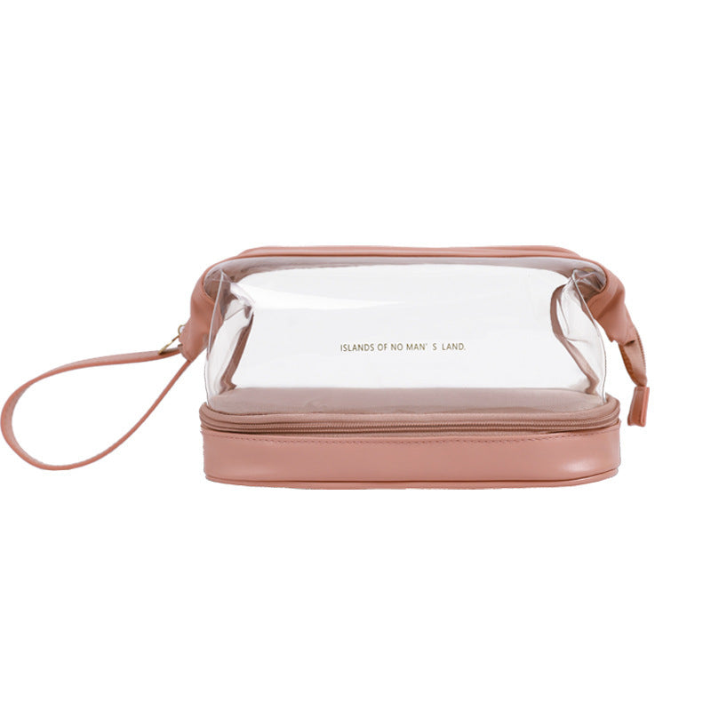 Double Layer Cloud Transparent Steel Wire Cosmetic Bag ARZ