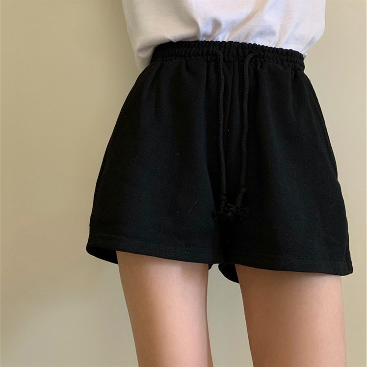 Shorts Women's Thin High Waist Loose Straight Sports Pants ARZ