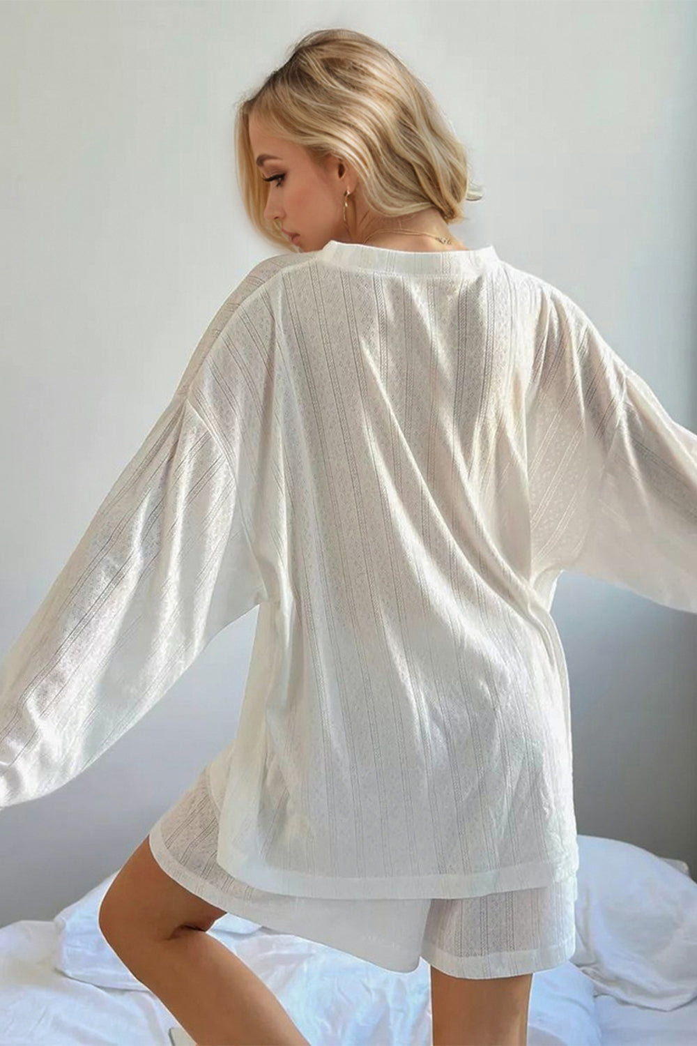 Basic Bae Buttery-Soft Breathable Round Neck Top and Shorts Set Trendsi