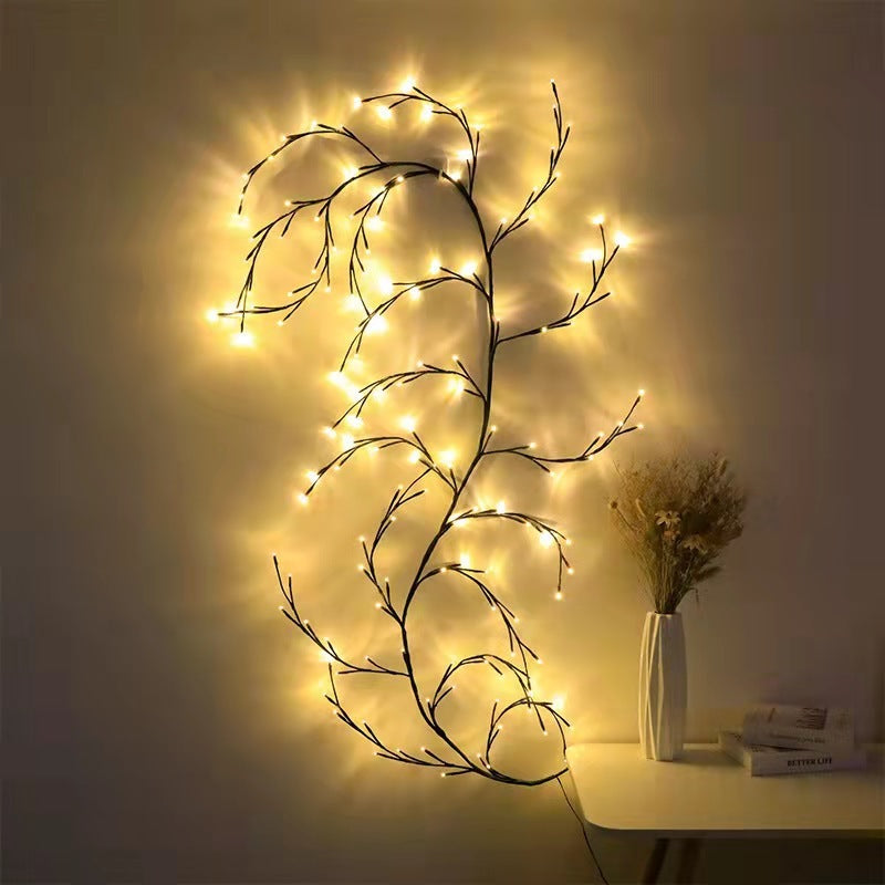 Vines With Lights Christmas Garland Light Flexible DIY Willow Vine Branch LED Light For Room Wall Wedding Party Decor ARZ