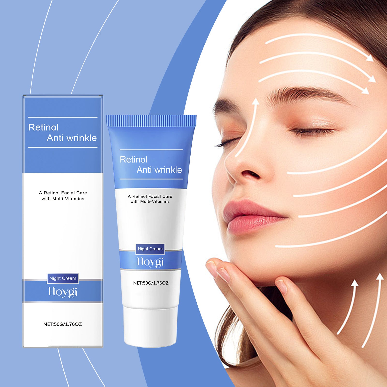 Hydrating Nourishing Brightening Facial Skin Elastic Moisturizing Night Skin Care Cream ARZ