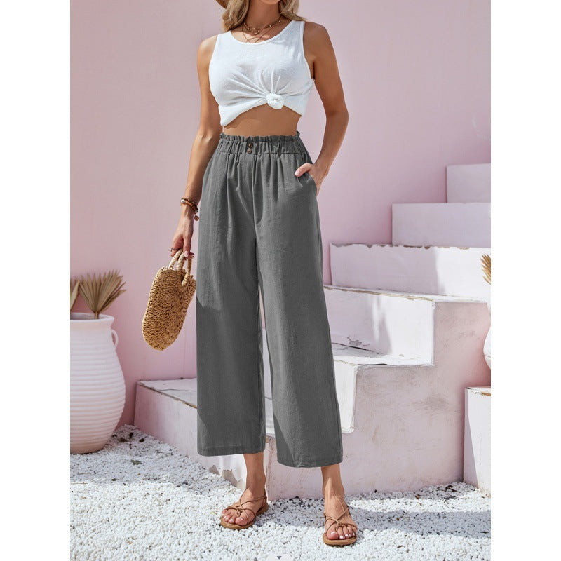 High Waist Straight Casual Pants ARZ