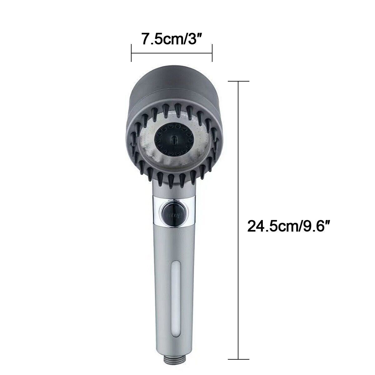 3 Modes Shower Head With Filter High Pressure Water Saving Massage Body Scalp ARZ