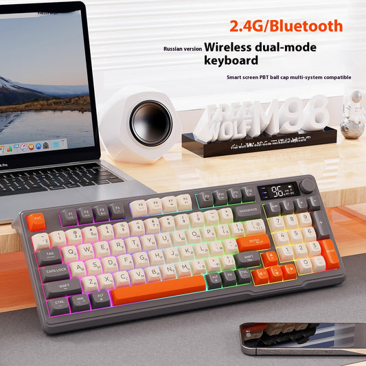 Wireless Bluetooth Dual-mode Russian Keyboard Display ARZ