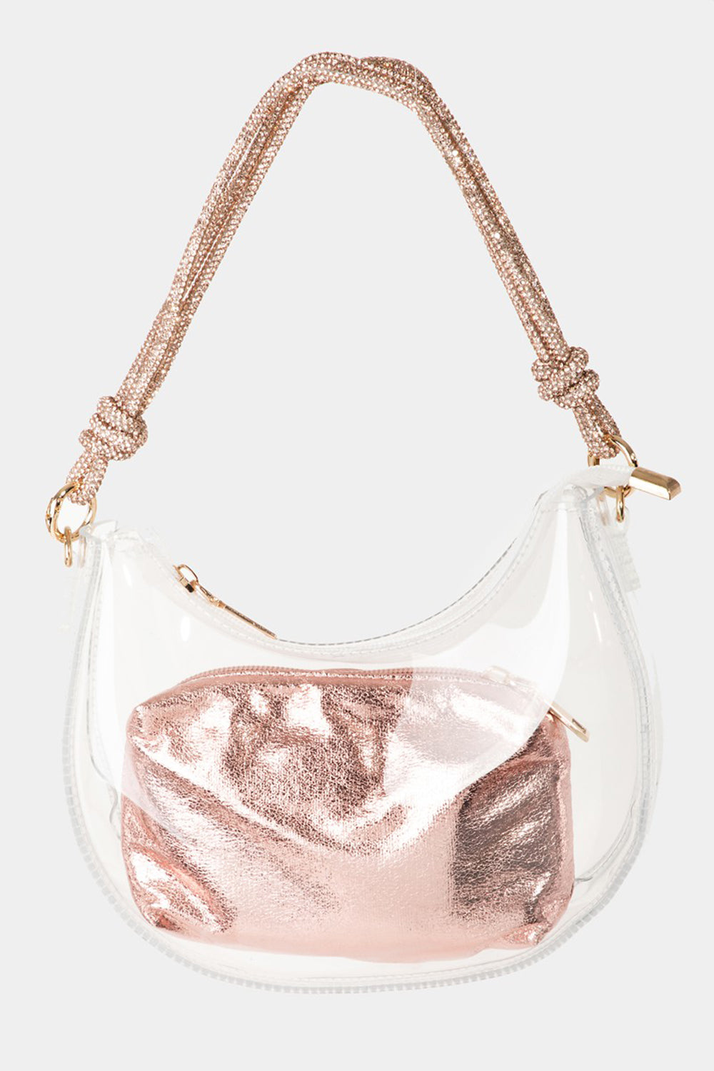 Fame Clear See Through Baguette Bag Trendsi