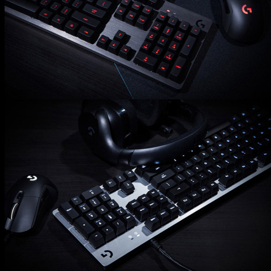 G413 Gaming Electronic Sports Mechanical Keyboard Desktop Backlight 104 Key Metal Panel ARZ