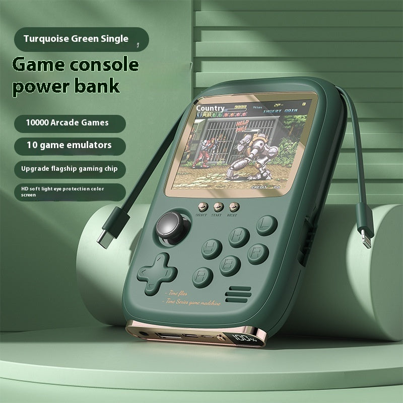 Handheld Game Console Power Bank Two-in-one Portable With Cable ARZ