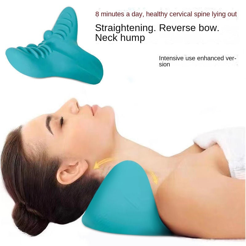 Cervical Spine Massage Pillow Gravity Acupressure Neck Massager Cervical Spine Pillow Neck Shoulder Massage Pillow Home Traction Corrector ARZ