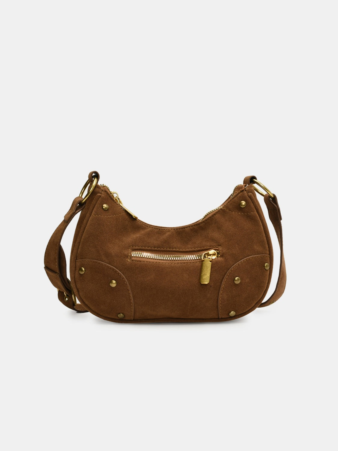 Suede Adjustable Strap Shoulder Bag Trendsi