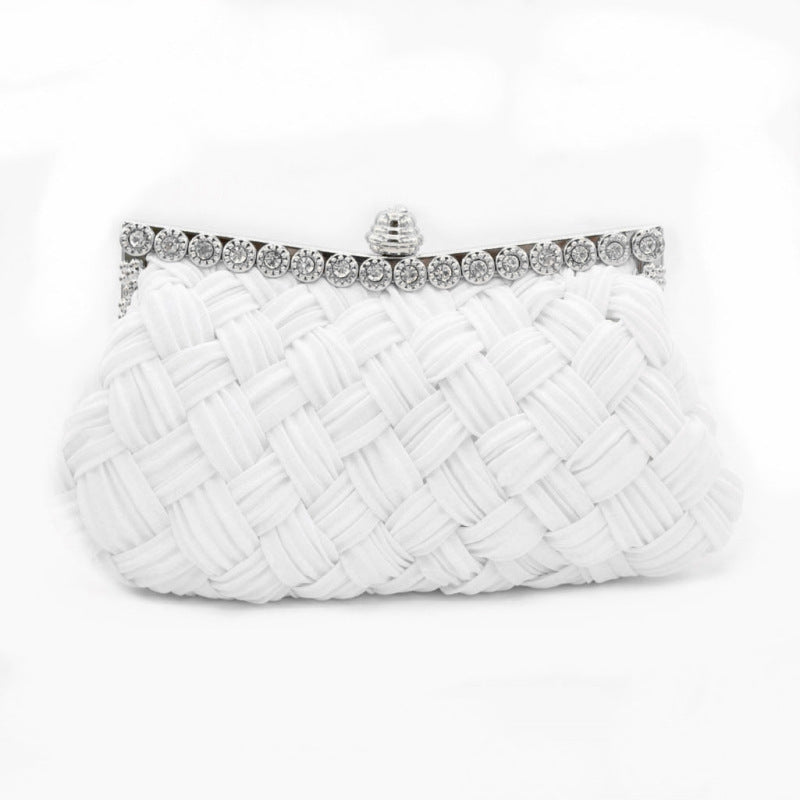 Diamond Bridal Clutch Bag Fold Dress Female Cloth Bag ARZ