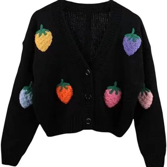 Heavy Industry Manual Embroidered Cardigan Coat Sweater High Sense ARZ