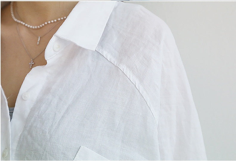 Cotton and linen dress shirt ARZ