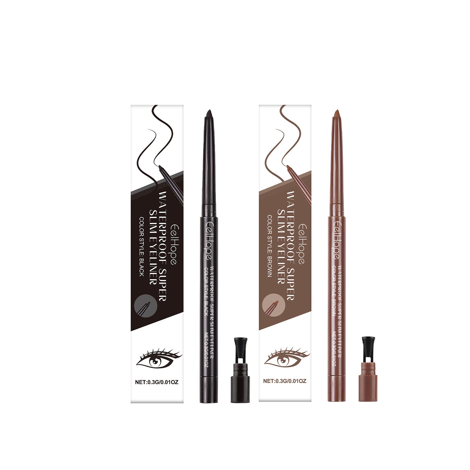 Daily Long Lasting And Does Not Fade Eyeliner Silky Smooth Eye Makeup Color Natural ARZ