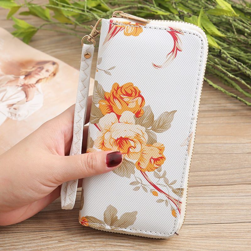 Ladies Printed Long Wallet Clutch ARZ