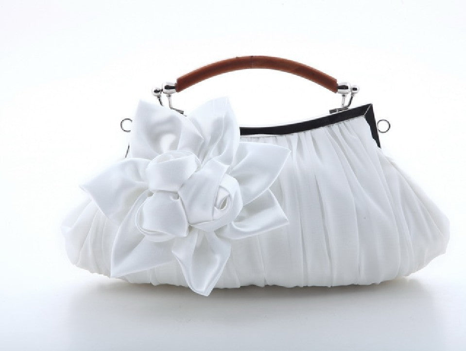 Direct Selling Fashion Sweet Satin Flower Banquet Bag Clutch Handbag Handbag Lady Bag ARZ