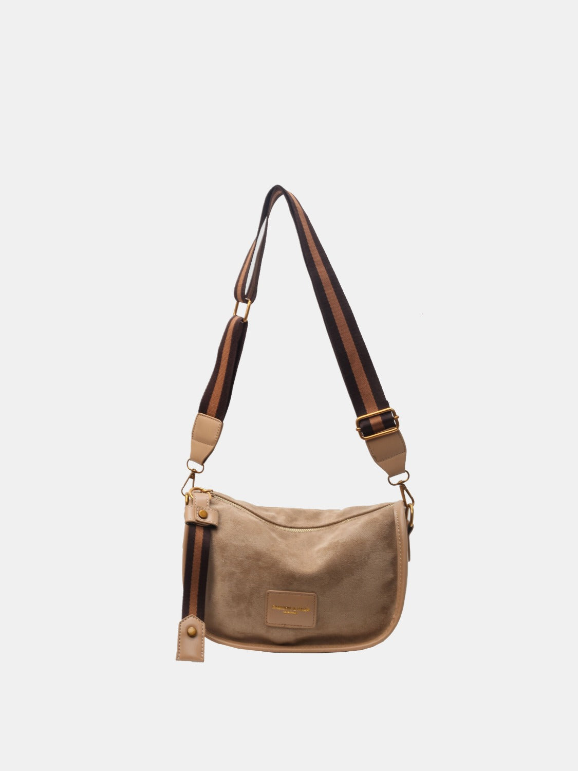 Suede Adjustable Strap Shoulder Bag Trendsi