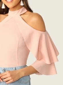 Solid color women's tops ARZ