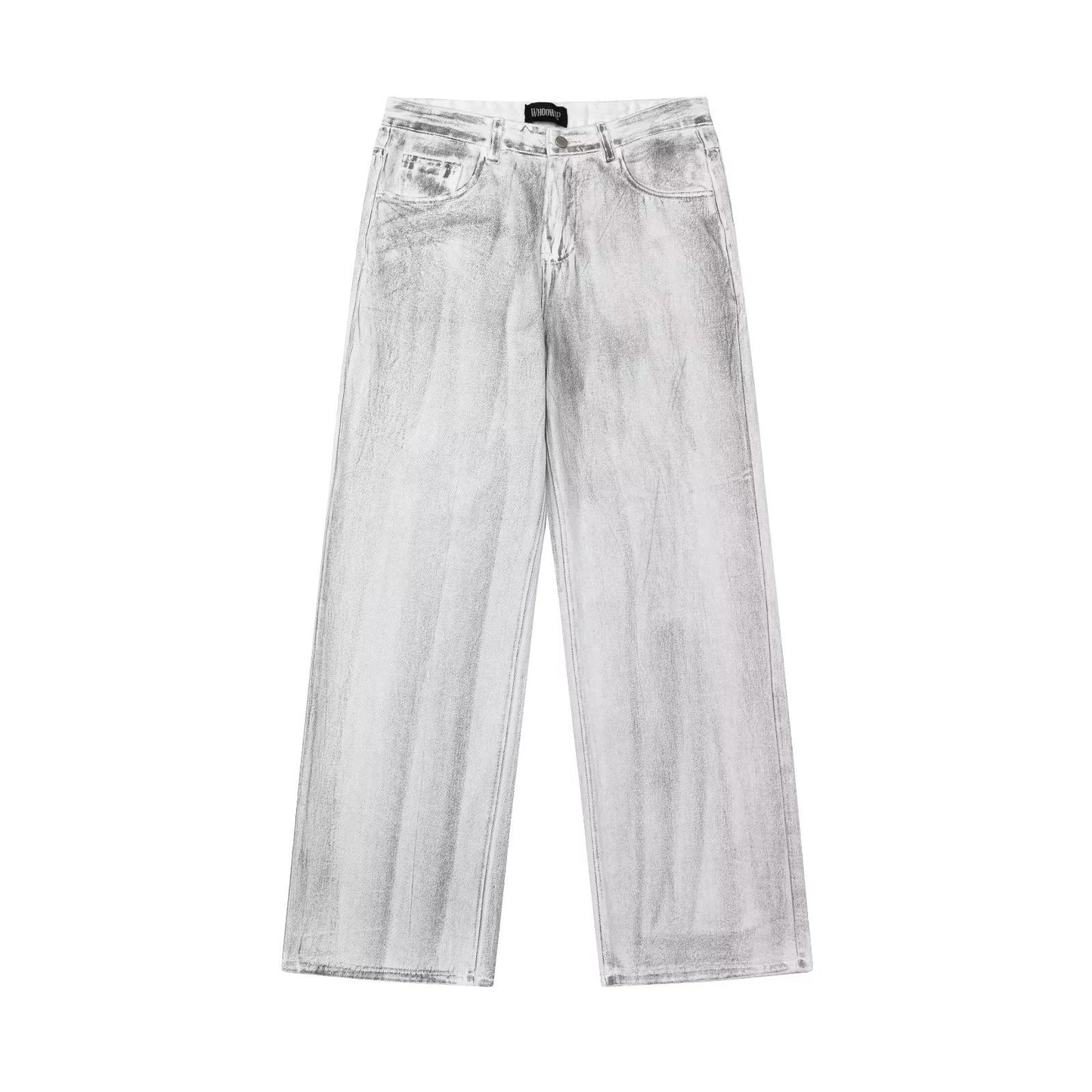 Retro Distressed Dirty Loose Mop Jeans ARZ