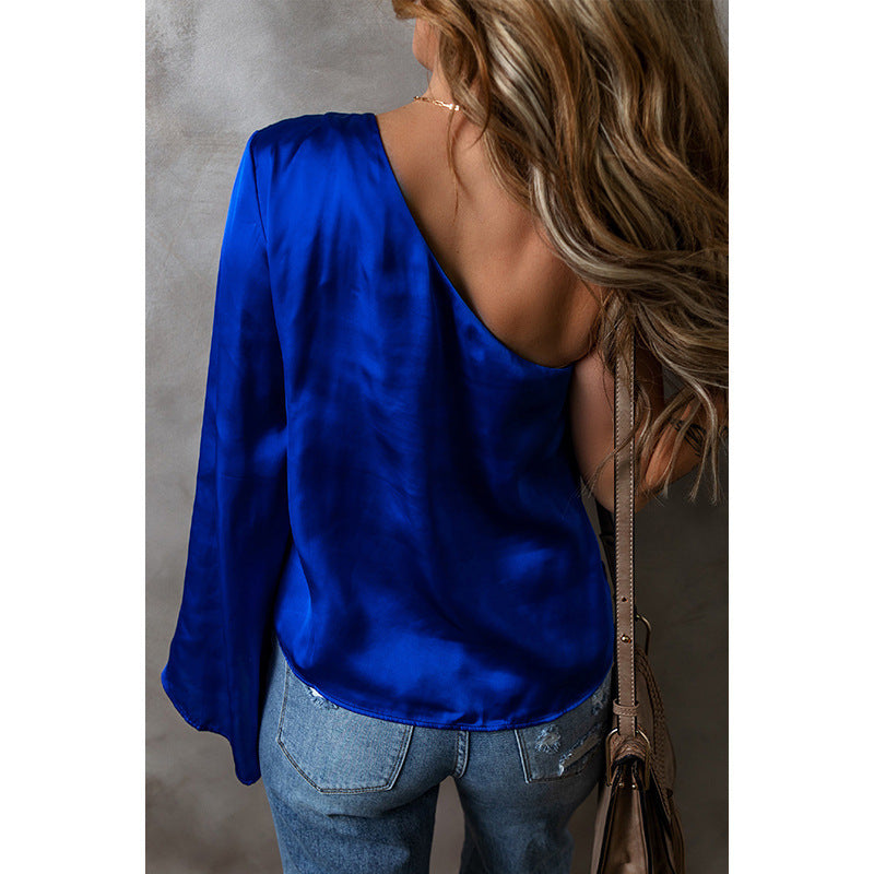 All-matching Loose Satin Chiffon Shirt For Women ARZ