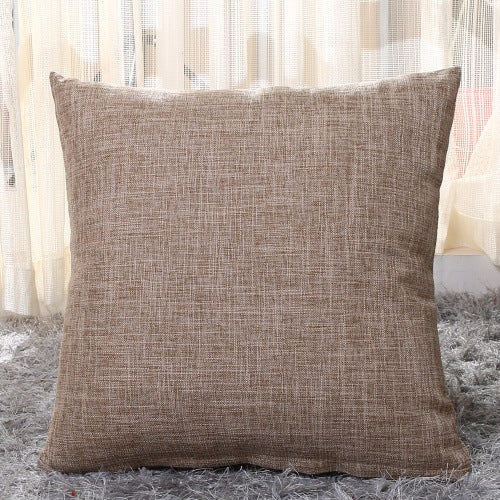 Home Linen Pillow Case Solid Color Hugging Pillow Case Sofa ARZ