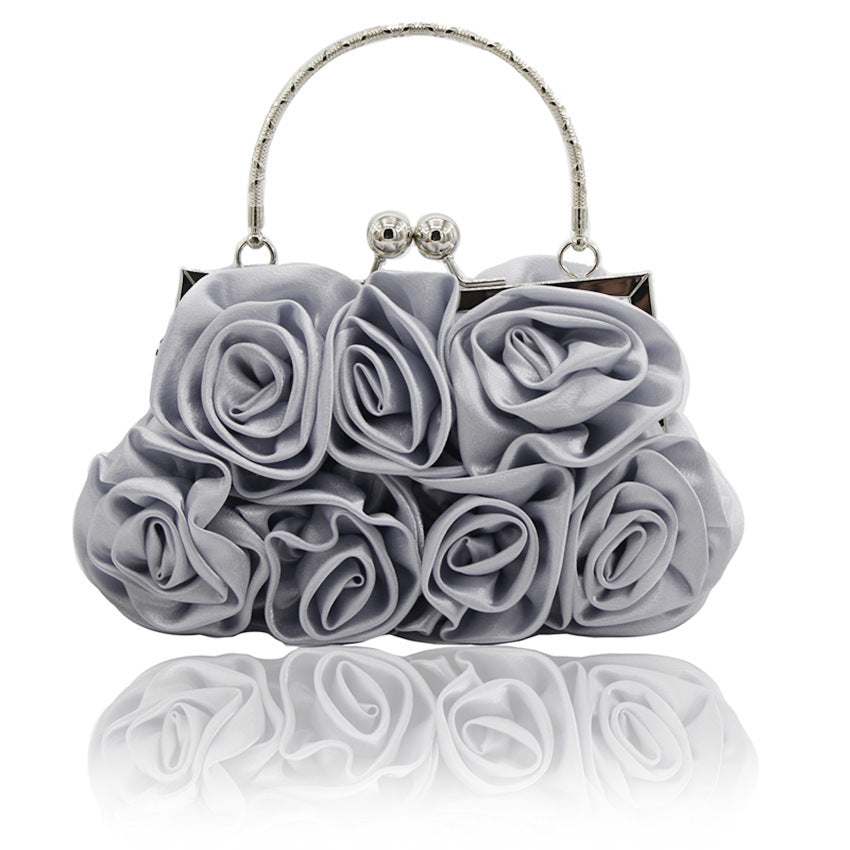 Hand held rose bag dinner bag bridal bag ARZ