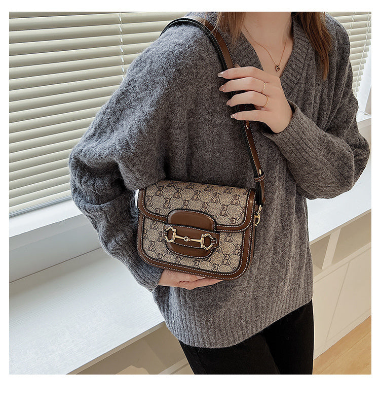 Textured Western Style Messenger Fashion Fashion Shoulder Bag ARZ