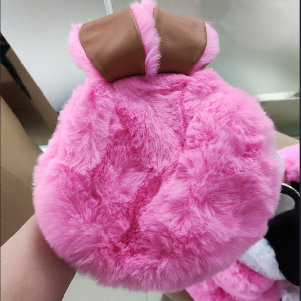 Plush Bag Faux Fur Rabbit Ear Clip ARZ