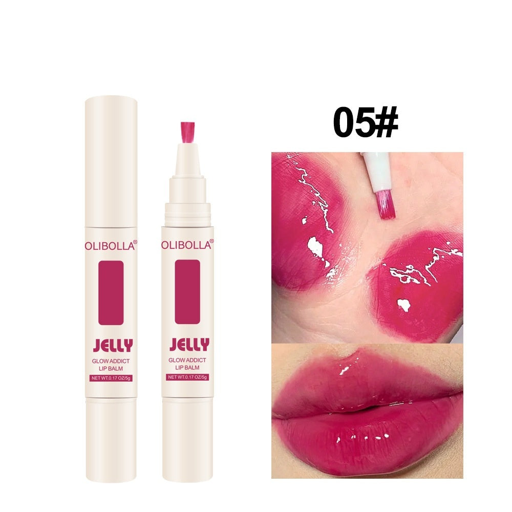 Lip And Cheek Dual-use Matte Finish Velvet Mirror Jelly Lip Lacquer ARZ