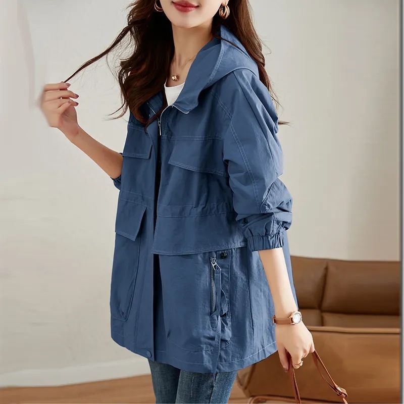 Western-style Middle-aged Mom Plus Size Trench Coat ARZ