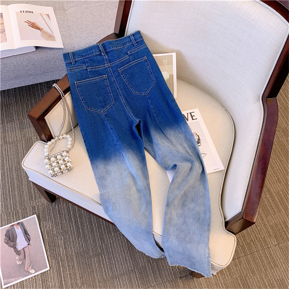 Design Sense Minority Fashion Denim Washed Denim Slimming Pants ARZ