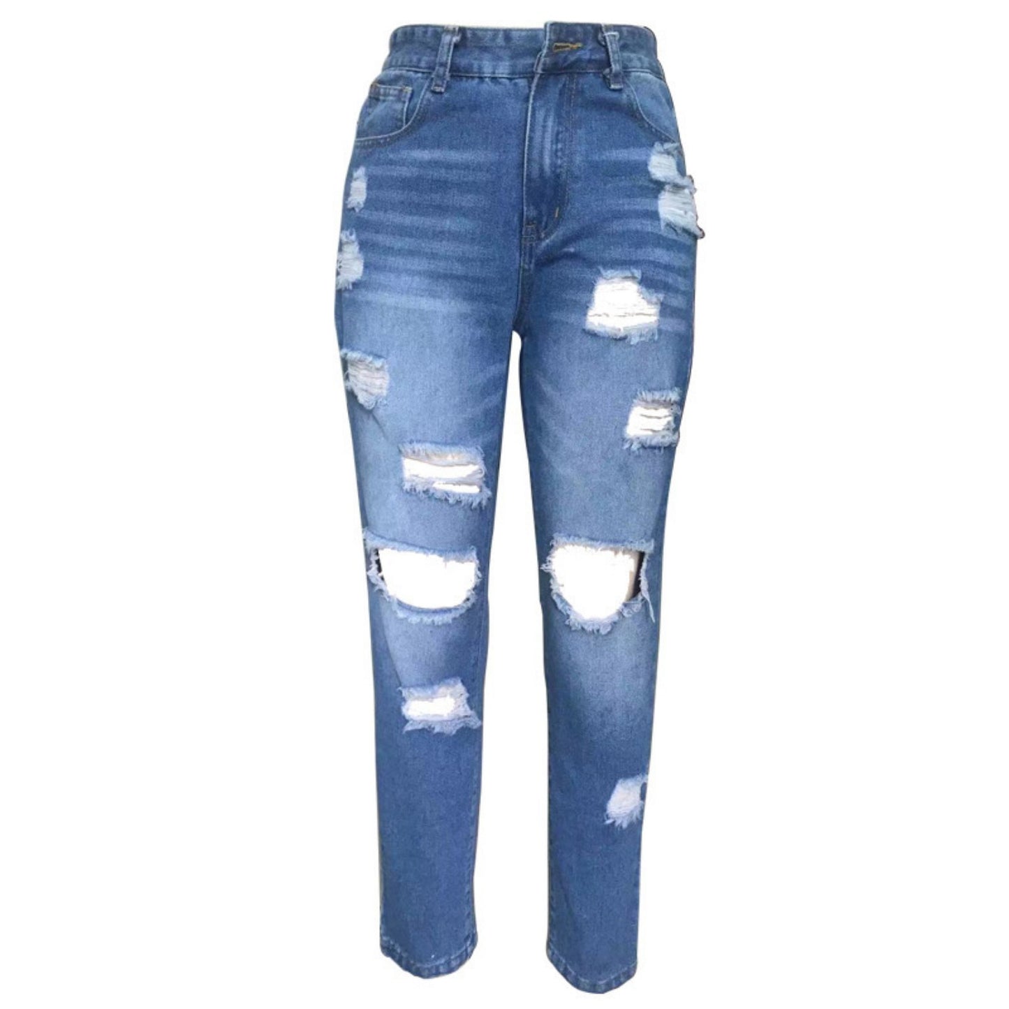 Ripped Slim Fit Jeans For Women ARZ