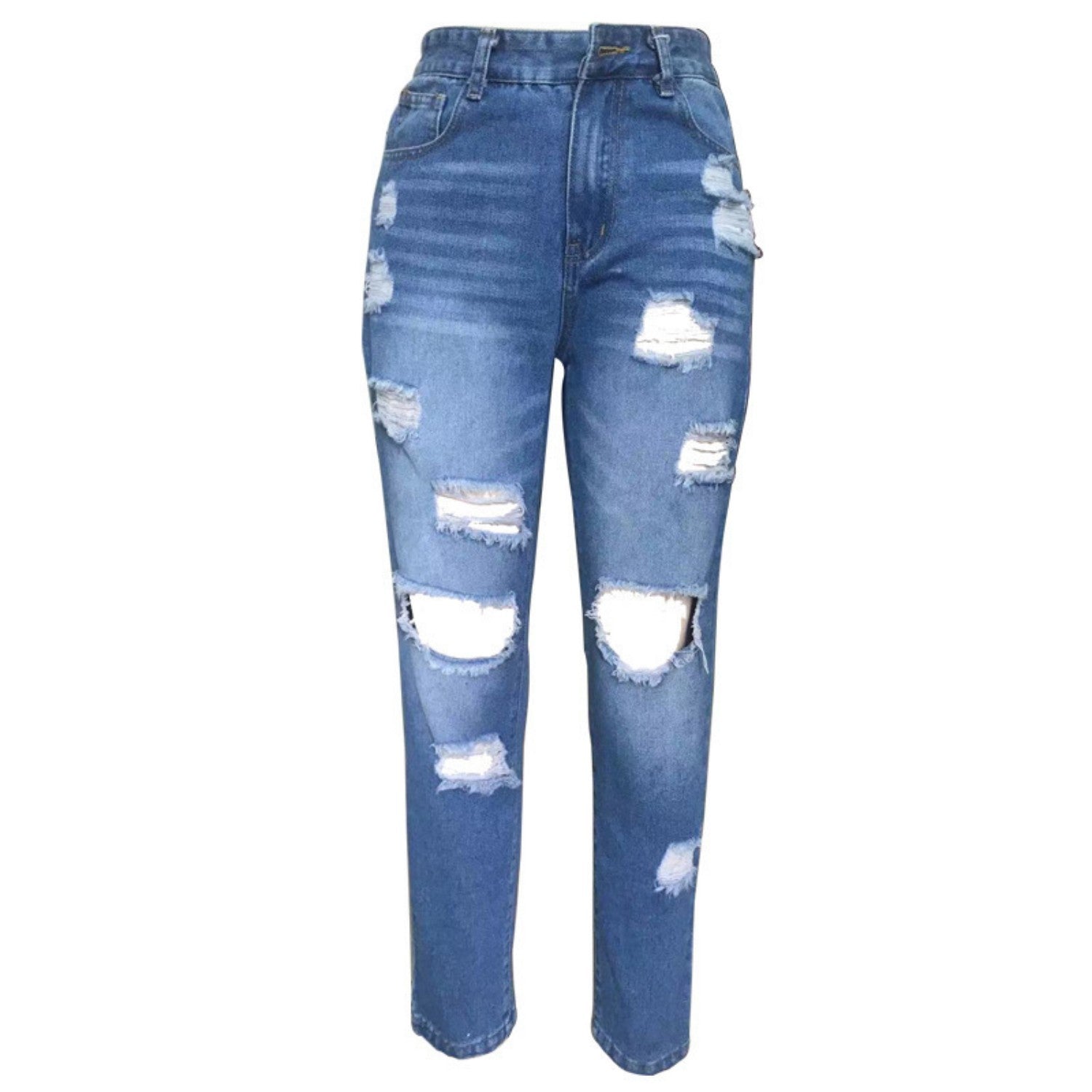 Ripped Slim Fit Jeans For Women ARZ