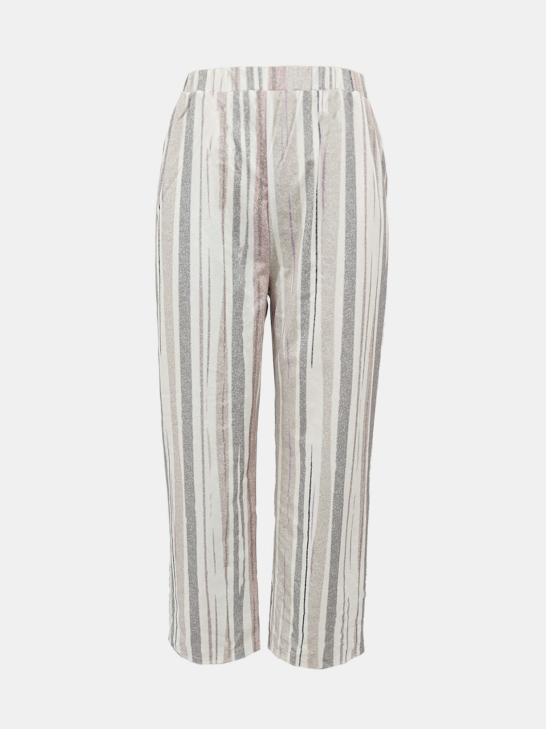 Stylish Striped Pants with Pockets for Everyday Wear Trendsi