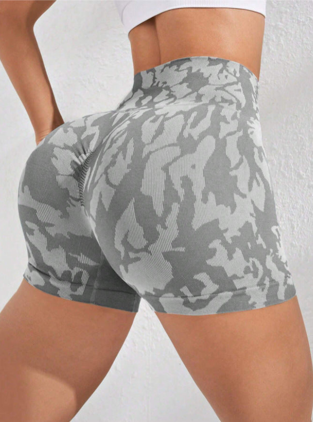 Fashion Tie-dye Tight Yoga Shorts For Women ARZ