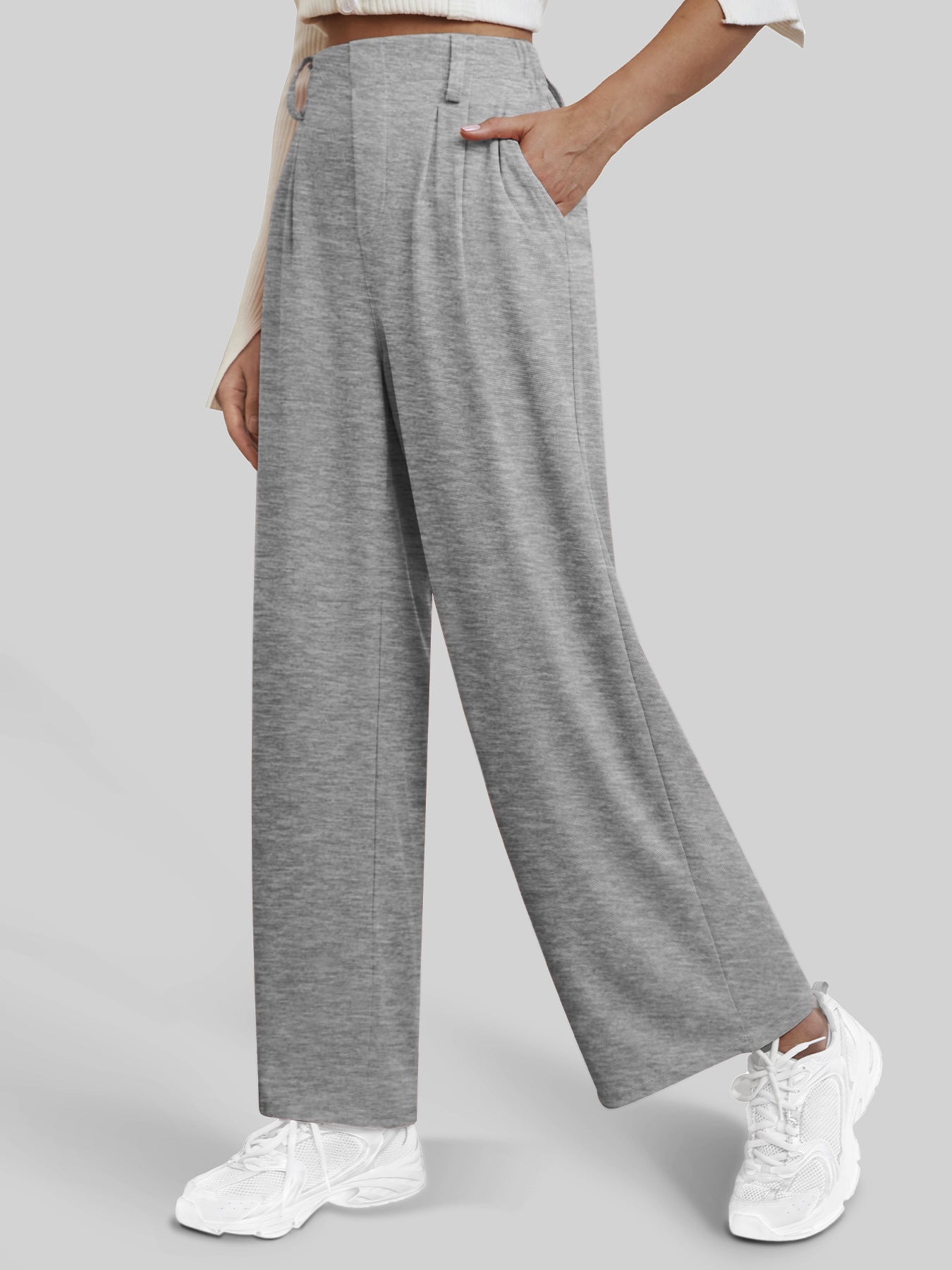 Women's Casual Straight Pants Wide-leg Pants ARZ