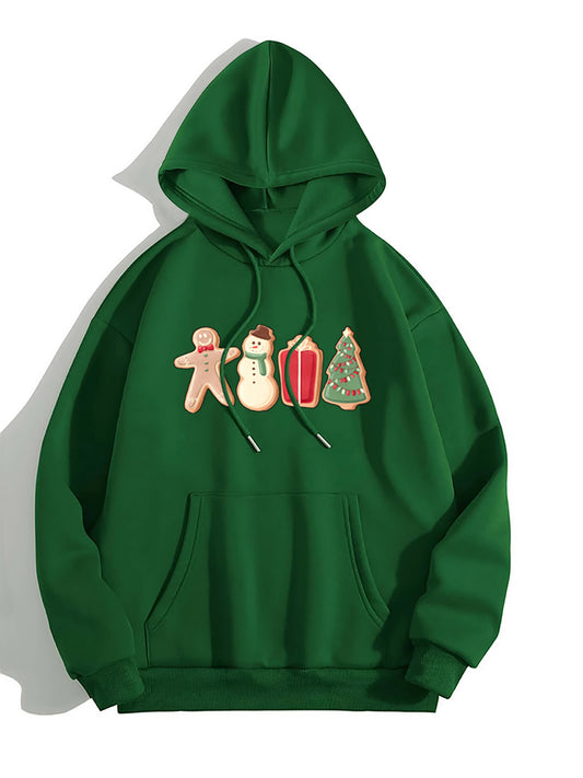 Graphic Drawstring Hoodie with Pocket Trendsi