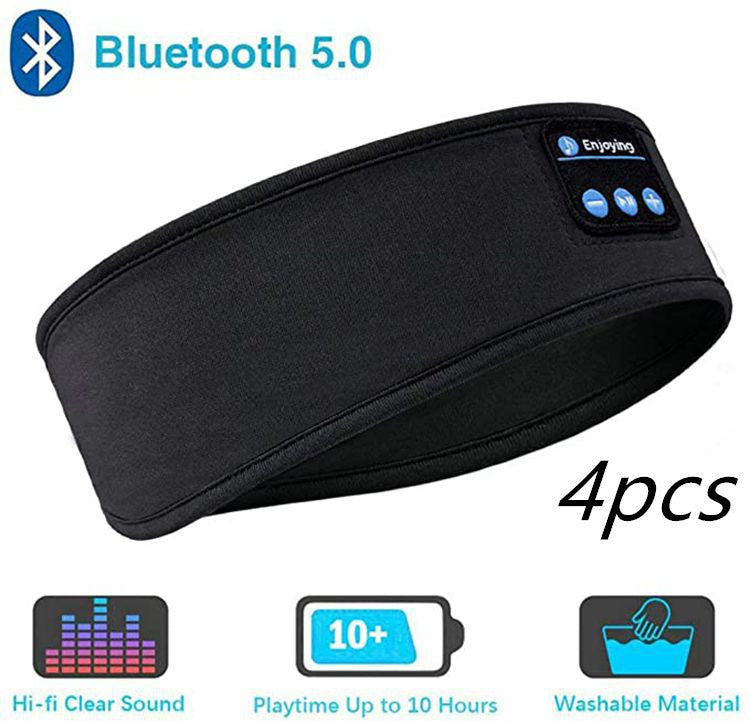 Wireless Bluetooth Sleeping Headphones Headband Thin Soft Elastic Comfortable Music Ear Phones Eye Mask For Side Sleeper Sports ARZ